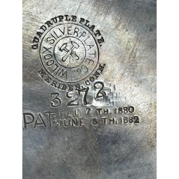 1880s Butter Dome Wilcox Silverplate Meriden Quadruple Cows Maiden Footed - Picture 3 of 10